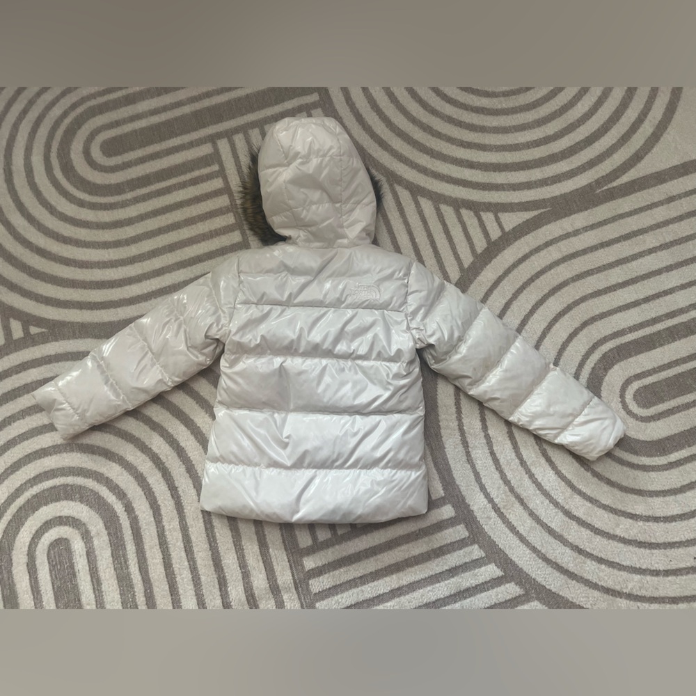 ❄️ Girls North Face Down Fleece-Lined Parka Coat - Picture 6 of 10